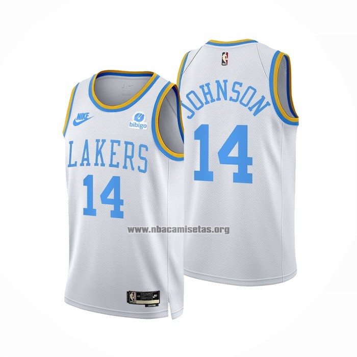 Camiseta Los Angeles Lakers Stanley Johnson NO 14 Classic 2022-23 Blanco